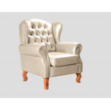 Poltrona Chesterfield Imperador Berger - Couríssimo Bege