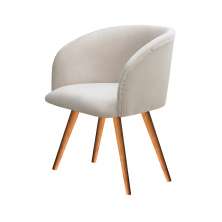 Poltrona Decorativa Atenas - Suede Bege