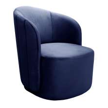 Poltrona Decorativa Stela - Suede Azul
