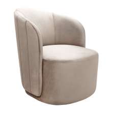 Poltrona Decorativa Stela - Suede Bege