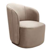 Poltrona Decorativa Stela - Veludo Capuccino