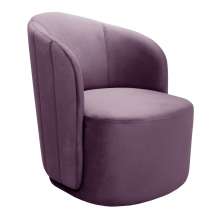 Poltrona Decorativa Stela - Veludo Roxo