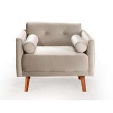 Poltrona Luma - Suede Bege