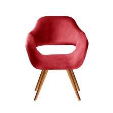Poltrona Zara - Suede Vermelho