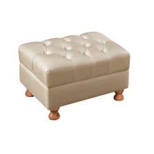 Puff Decorativo Capitonê Chesterfield - Couríssimo Bege