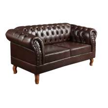 Sofá 2 Lugares Dom Pedro Chesterfield Capitonê Retrô - Couríssimo Café
