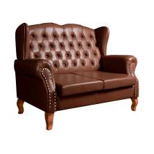 Sofá 2 lugares Imperador Chesterfield Sofá Vintage Capitonê - Couríssimo Café
