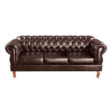 Sofá Chesterfield Capitonê 3 Lugares Duquesa Para Sala Recepção - Couríssimo Café