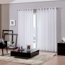 Cortina com Ilhós Bellini 250x420 cm Branca