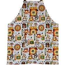 Avental Estampado com Bolso 65x80cm Coffe