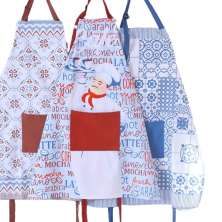 Avental Estampado com Bolso 65x80cm Vermelho