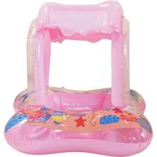 Boia Infantil com Protetor Solar para Criança 65x65cm Rosa
