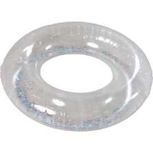 Boia Redonda Glitter Infantil 80cm Prata