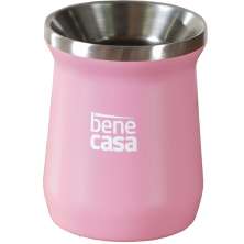 Cuia Térmica para Chimarrão Tereré Matte 300ml Rosa