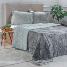 Edredom Sherpa King Dupla Face 240x260cm Luna