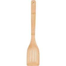 Espatula Vazada de Bambu 30cm Marrom