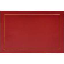 Jogo 10 Americano Classic PU 45x30cm Bordô