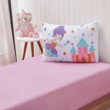 Jogo de Cama Kids Solteiro Infantil Malha 88x188x25cm Fada