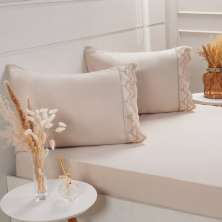 Jogo de Cama Solteiro Broderie 2 Pçs Bordado Inglês 88x188x30cm Machiatto