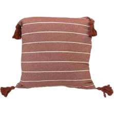 Kit 2 Capa de Almofada Pompom Decorativa 45x45cm Telha