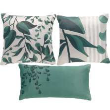 Kit 3 Almofada Sensação com Enchimento Verde