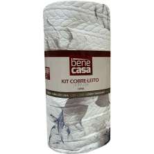 Kit Cobre Leito Casal Ultra Lisse Estampado 210x230 Arabesco