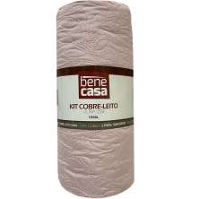 Kit Cobre Leito Casal Ultra Lisse Estampado 210x230 Lilás
