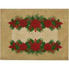 Lugar Americano Linhão Natalino Merry Christimas 30x40 Flor de Natal