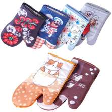 Luva de Cozinha para Forno e Fogão Estampada 17x30cm Sortidos
