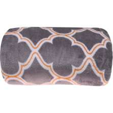 Manta Plush Casal Microfibra Toque Flannel 180x220cm Cinza Português