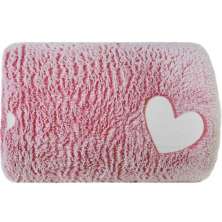 Manta Solteiro Brilha no Escuro New 150x220cm Rosa Coração