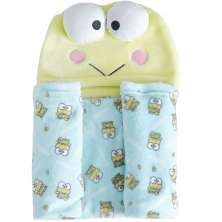 Manta com Capuz Coral Fleece Turma da Hello Kitty 75x90cm Keroppi