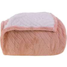 Manta com Mangas Sherpa Dupla Face Toque Flannel 135x170cm