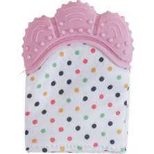 Mordedor Luvinha para Bebê Silicone e Poliéster Rosa