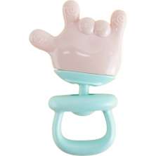 Mordedor Mãozinha de Silicone para Bebê 12x7,5cm Verde