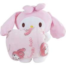 Pelúcia com Manta Coral Fleece Turma da Hello Kitty 100x75cm My Melody
