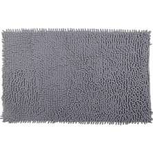 Tapete Popcorn Antiderrapante 40x60cm Cinza