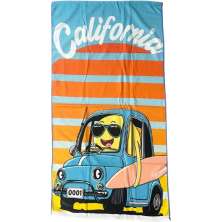 Toalha de Praia Infantil Summer Microfibra Anti Areia 60x110cm California