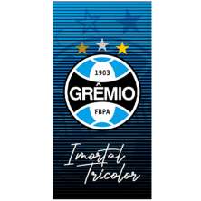 Toalha de Praia Times de Futebol Grêmio 70x140cm Imortal Tricolor