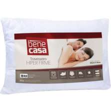 Travesseiro Hiper Firme Tecido Matelassado 50x70cm 100% Poliéster Branco