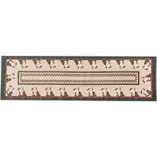 Trilho de Mesa Linhão Natalino 40x140cm Verde Papai Noel
