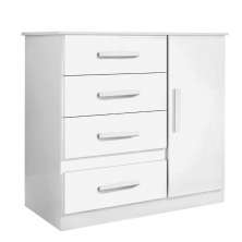 Cômoda 1 Porta 4 Gavetas Florença Benetil Branco