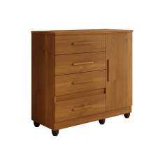 Cômoda 1 Porta 4 Gavetas Florença Benetil Cinamomo