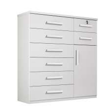 Cômoda 1 Porta 8 Gavetas Vitoria Plus Benetil Branco
