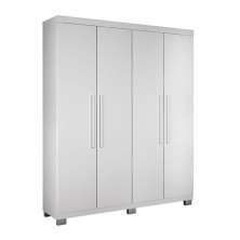 Guarda Roupa 4 Portas 3 Gavetas Master Benetil Branco