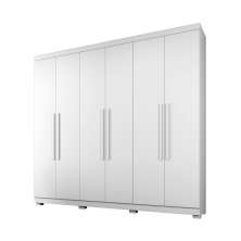 Guarda Roupa 6 Portas New Master Benetil Branco