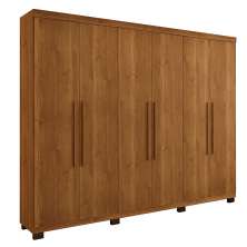 Guarda Roupa Casal 6 Portas 4 Gavetas Master Benetil  Cinamomo
