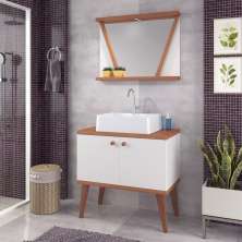 Conjunto de Banheiro Berton 0,80cm Cinamomo/br