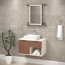 Conjunto de Banheiro Berton Itapema 70cm Atenna/camelo