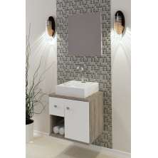 Conjunto de Banheiro Berton Karina 0,50cm Grigio/br